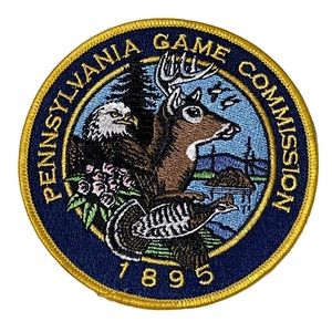 Pennsylvania Game Commission 1895 4" Round Patch Deer Grouse Eagle Mt. Laurel